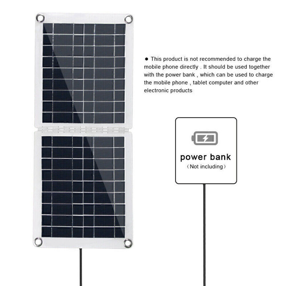 60W Foldable Solar Panel Module For 18V/12V RV/Car/Boat Battery Recharge