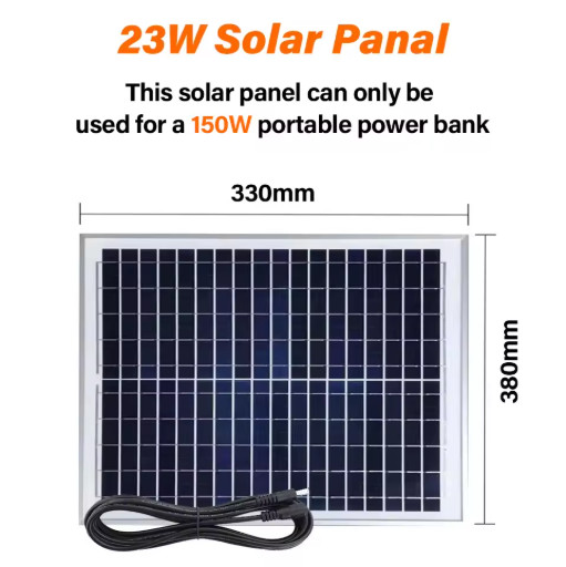 150W Portable Power Station Solar Generator 110V 220V Camping Power Bank