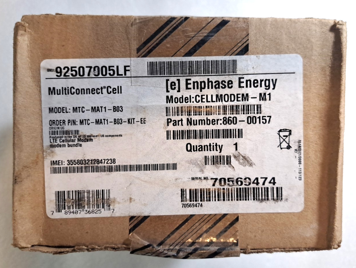 Enphase Energy MTC-MAT1-B03 KIT MultiTech MultiConnect Cell w/ Antenna