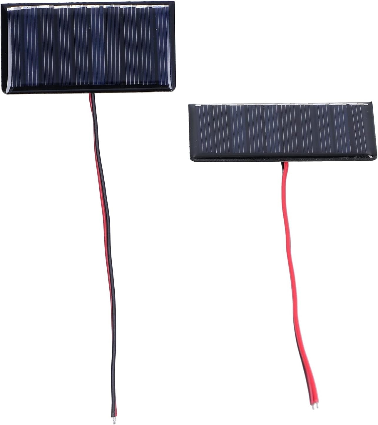 2PCS Mini Solar Panels, 0.3W 5V 60mA Small Solar Panel, Solars Cells with Wir…