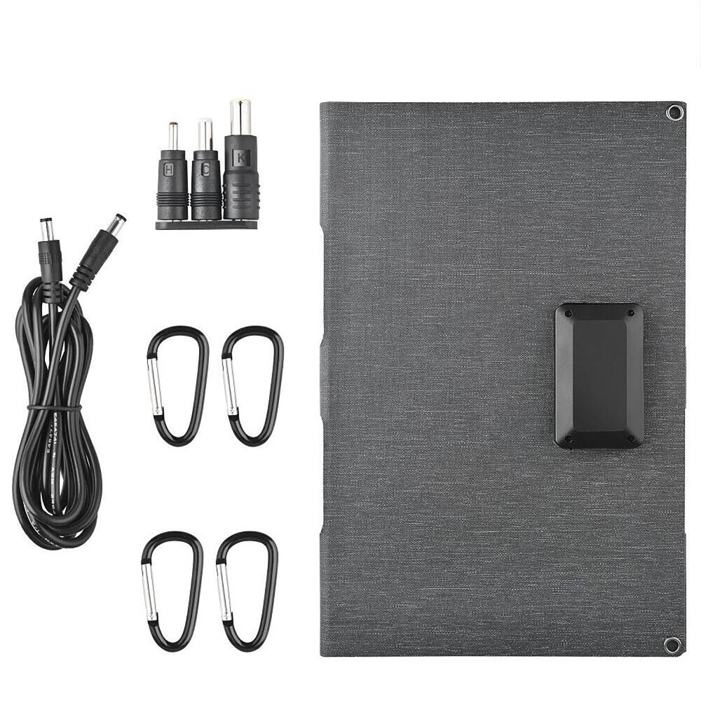 ETFE Folding Mono Solar Panel Kit 15W 30W 40W 12V 5V Type-C/USB Ports Charging