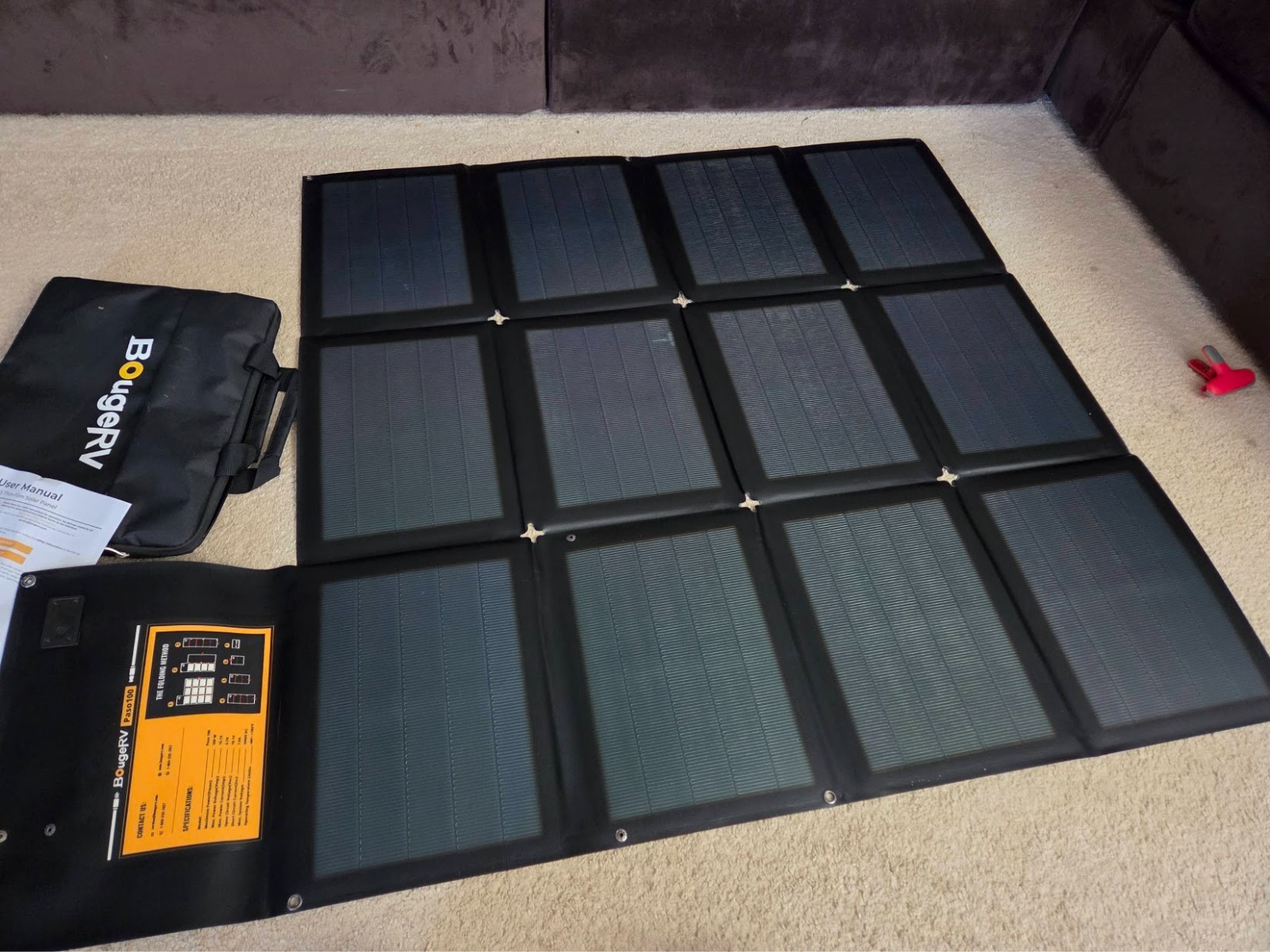 BougeRV Paso 100W CIGS Portable Solar Blanket