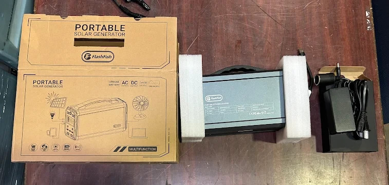 FlashFish G300 Portable Power Station Li-ion 222Wh for Camp Travel RV