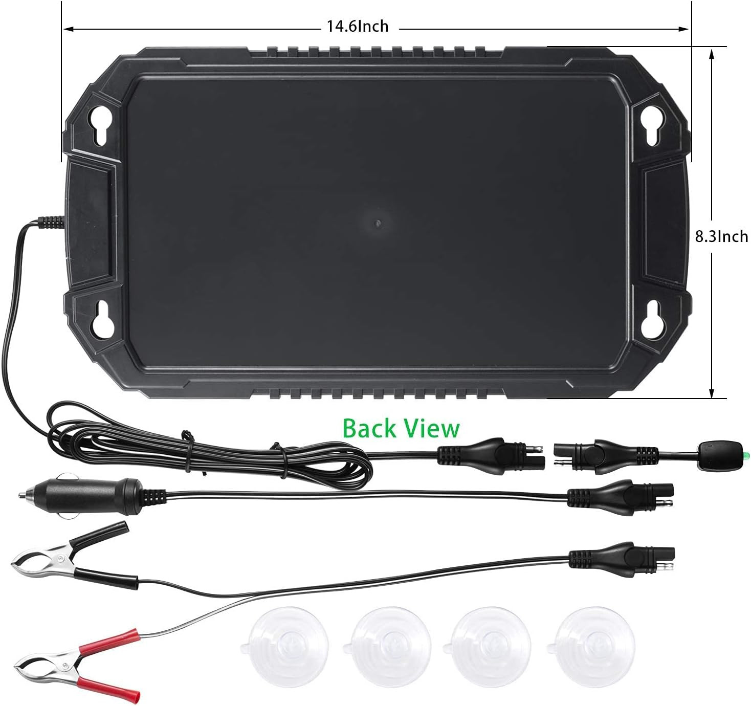 Car Battery Trickle Charger & Maintainer 12Volt 8W Solar Panel Power Charger Kit