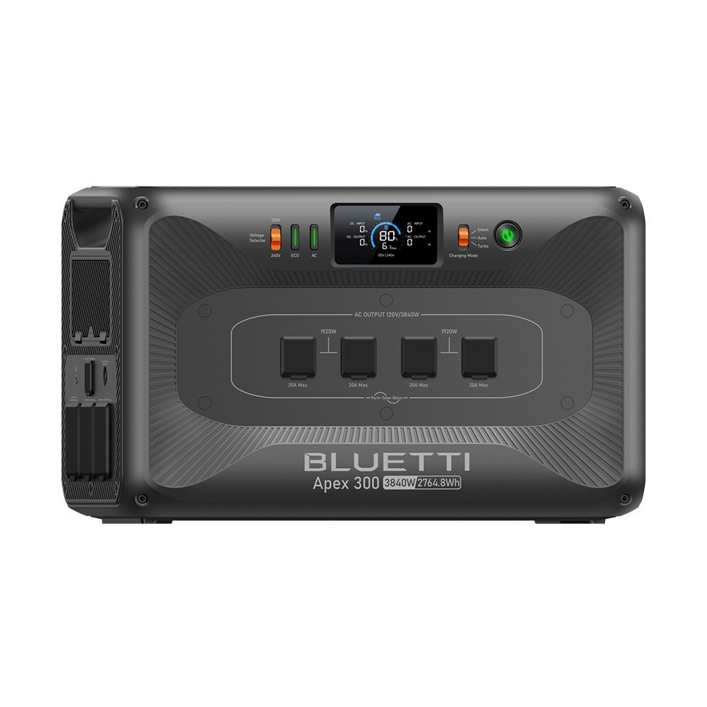 BLUETTI Apex 300 3840W 2764.8Wh Power Station+Hub D1 LFP Battery for Backup RVs