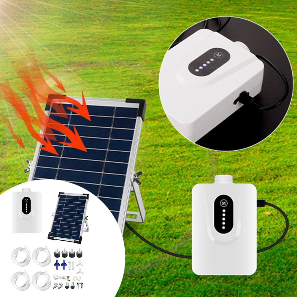 Indoor Space Aquarium Oxygenator 5?O Fish Pond Capacity 6000mAh Battery