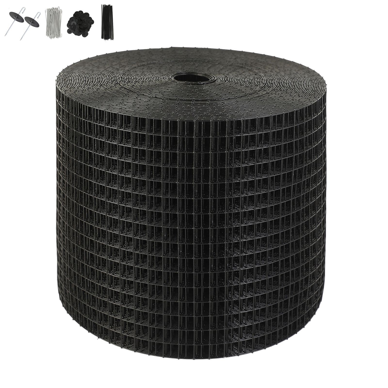 Aluminum Fastener Kit + 6″x100ft Solar Panel Bird Guard Mesh Roll