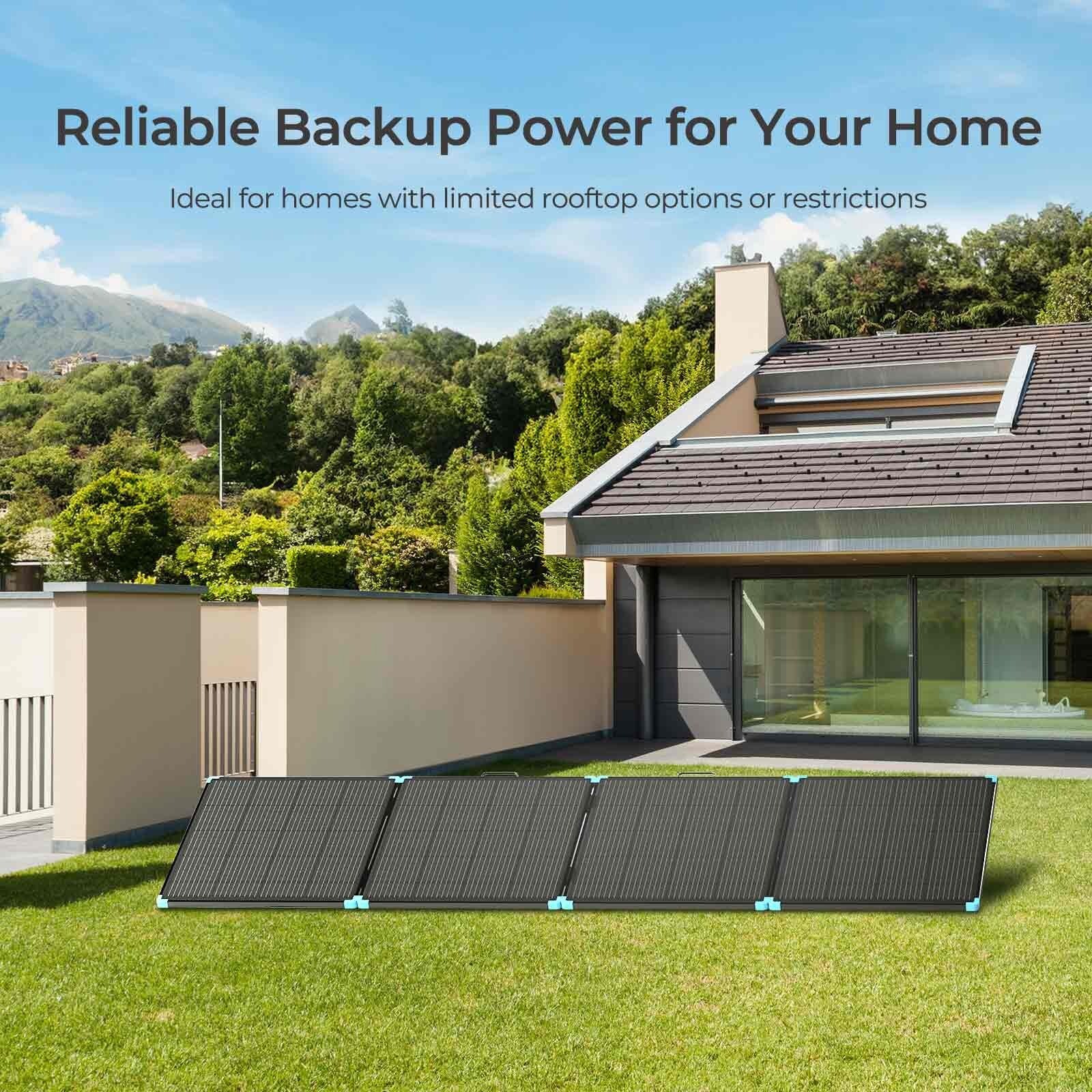 Renogy 400W Lightweight Portable Solar Suitcase Foldable Solar Panel Outdoor