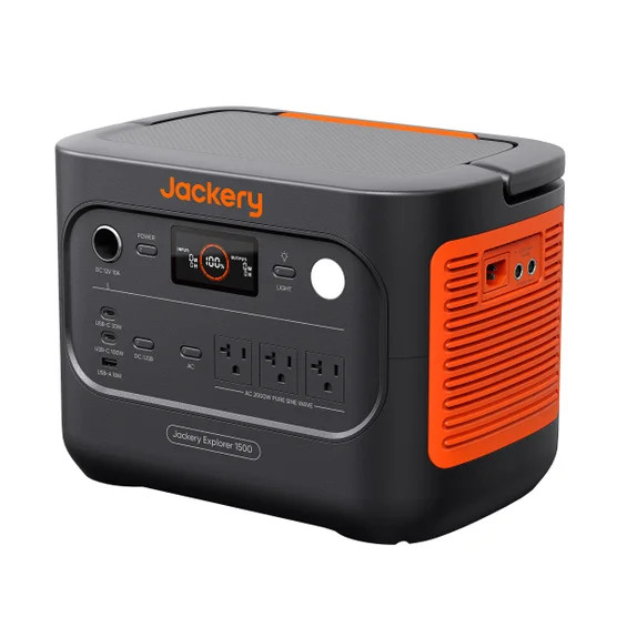 Jackery Explorer 1500 v2 Solar Generator with 100 Air Solar Panel BRAND NEW