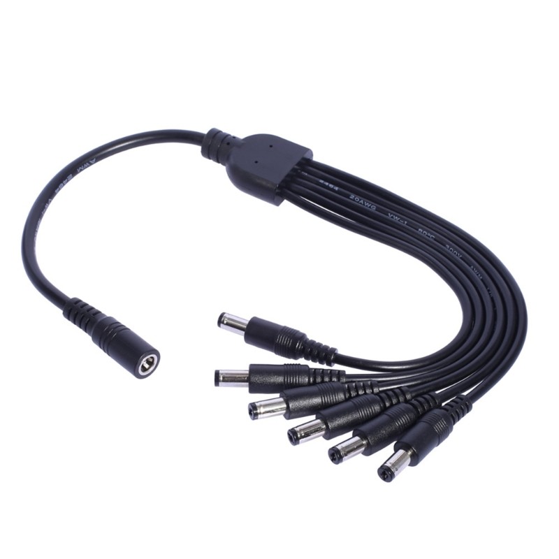 5.5×2.1mm 5.5×2.1mm Solar Panel Charging Cord Splitter for Outdoor Enthusiasts