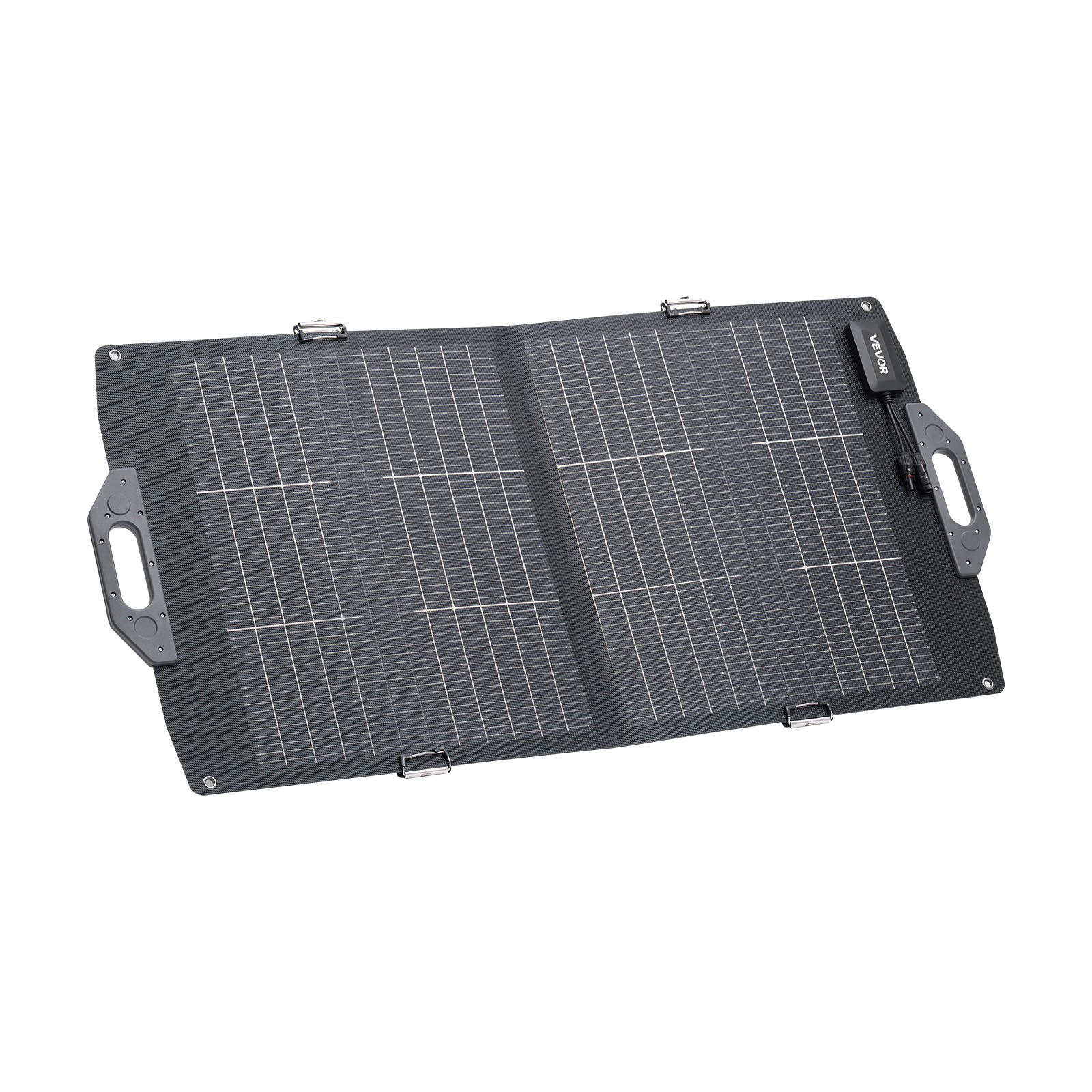 VEVOR 100W Bifacial Solar Panel Foldable Monocrystalline Solar Panel Charger