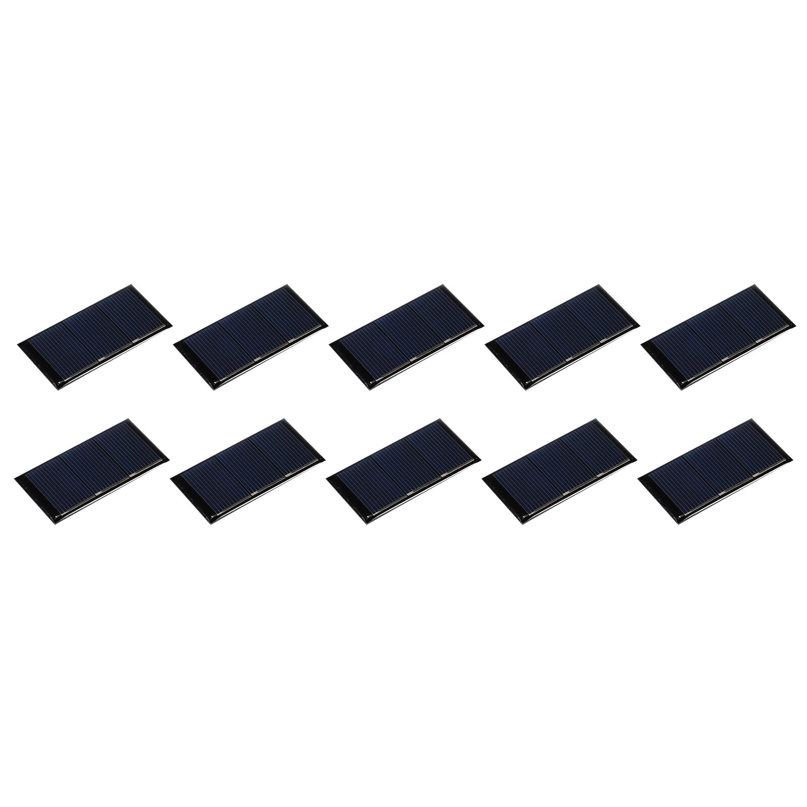 10 Pack Mini Solar Panel Cell 1.5V 160mA 0.24W 60mm x 30mm for DIY Project