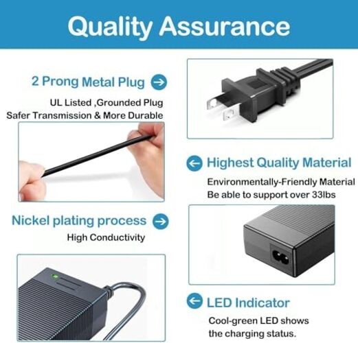 VTOMAN Jump 600X Portable Power Station Adapter 19V AC/DC