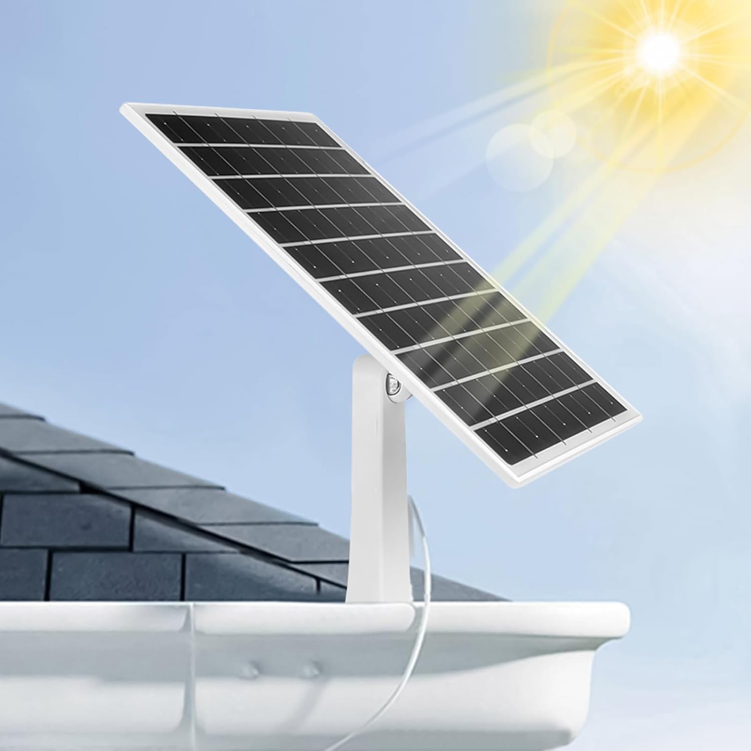 4 Pack Solar Panel for Ring Spotlight Camera/Stick Up Cam Battery Charger 8W 5V