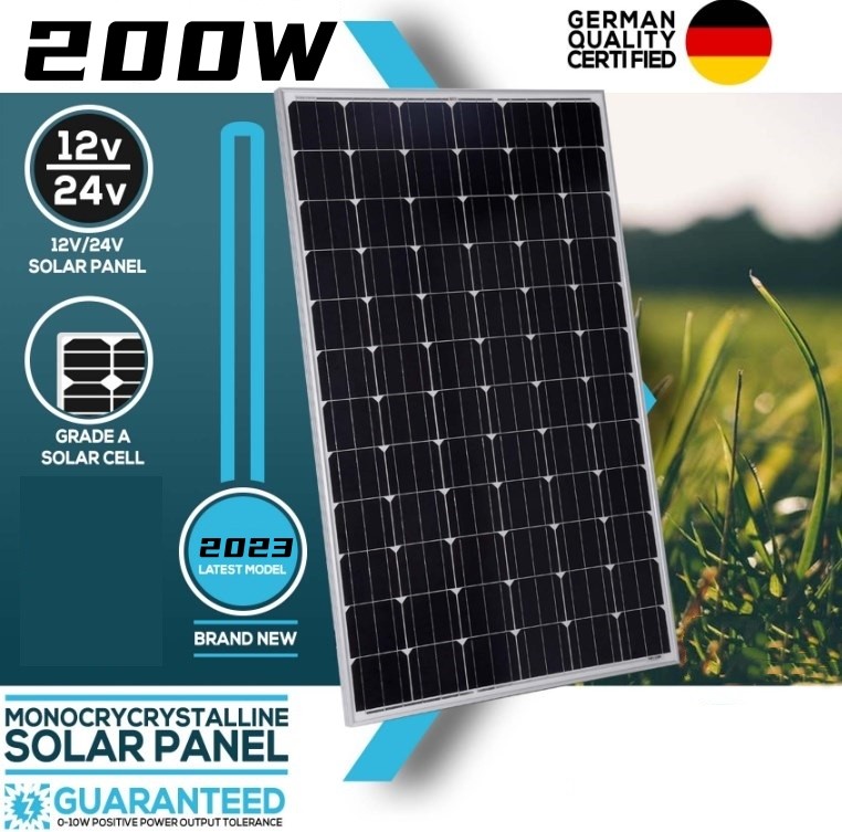 200 watt Solar Panel High Efficiency PV Module Power 200W Mono for 12/24V System