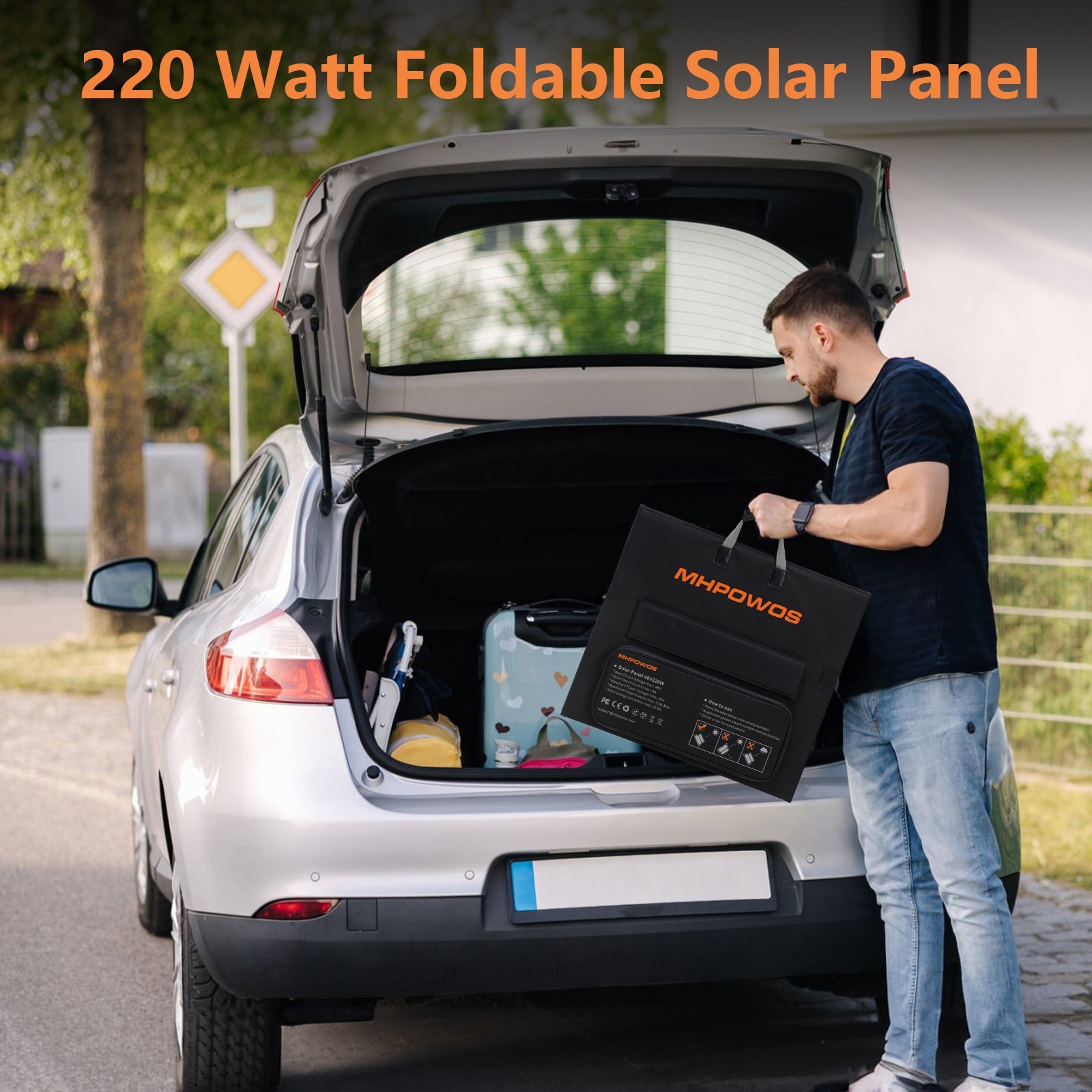 220W Solar Panel Portable Mono for jackery EXPLORER 1000 V2 Power Station 40V