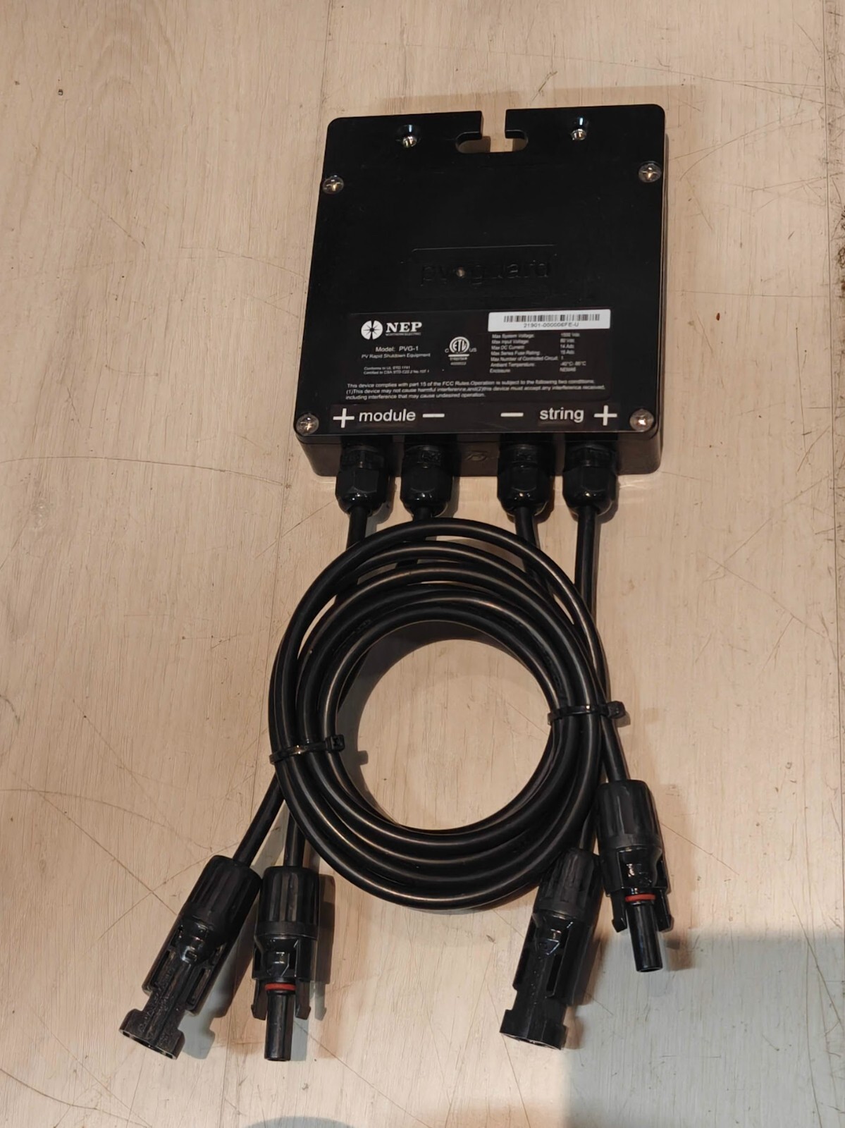 NEP PVG-Guard PVG-1 Solar Rapid Shutdown module