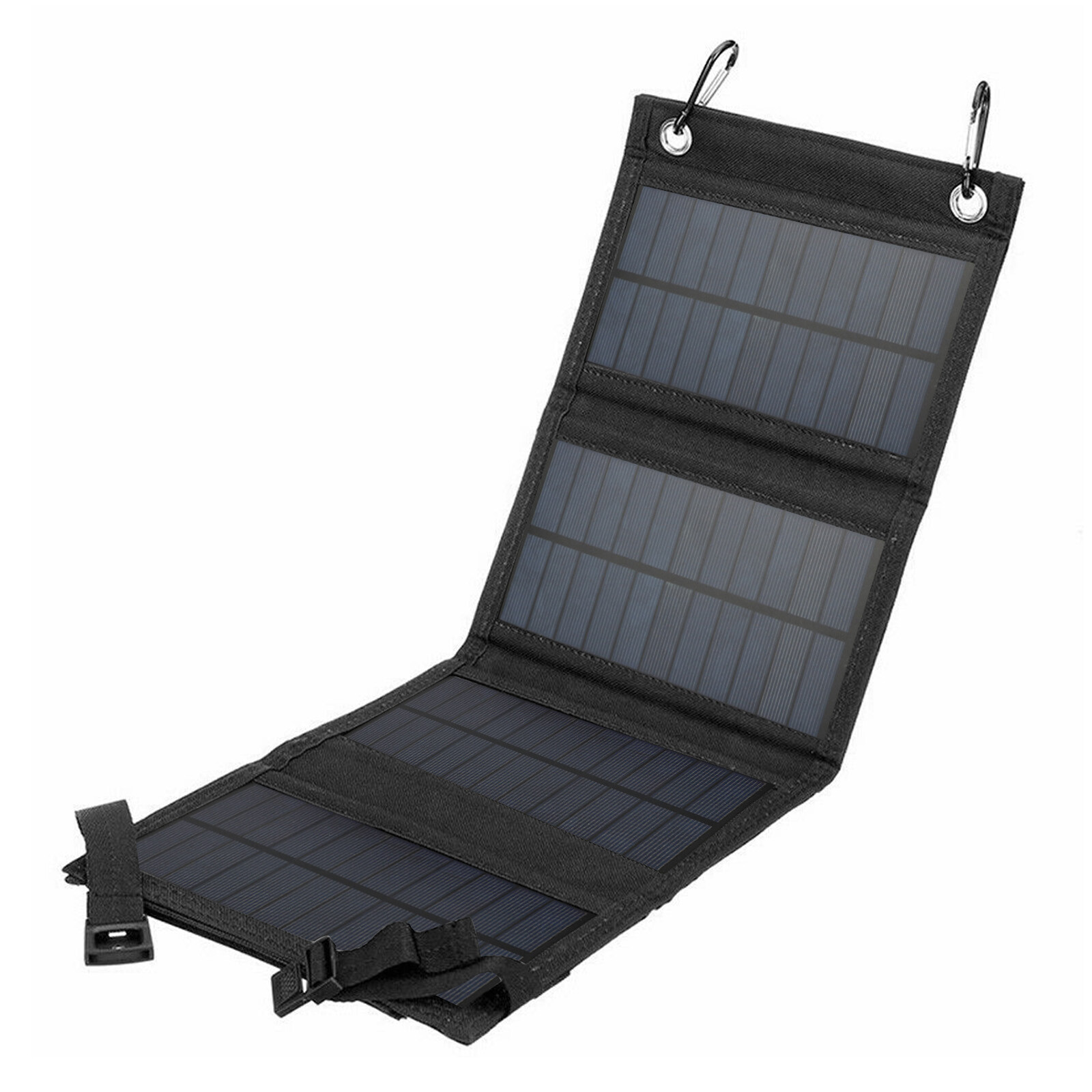 80W USB Solar Panel Kit Folding Power Bank Outdoor Camping Hiking Phone Charger