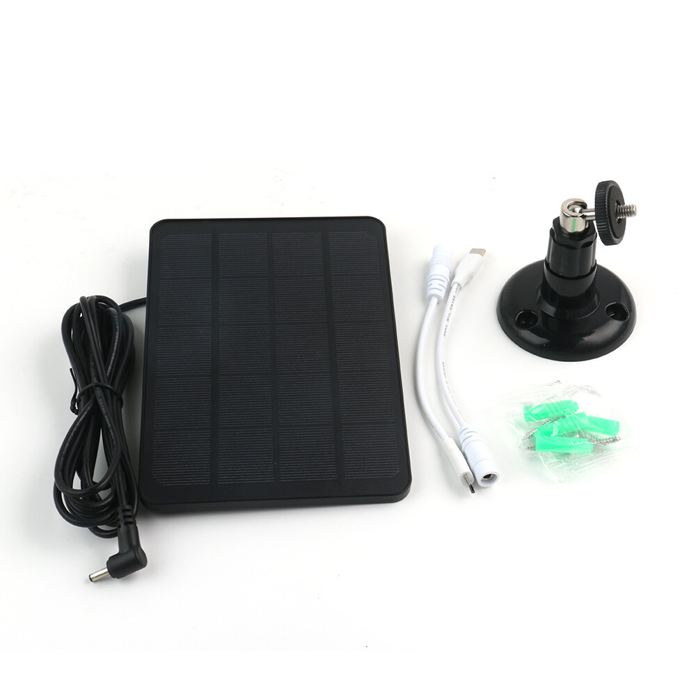 Solar Panel Charger Ring Spotlight Stick Up Camera Doorbell Solar Charger DC/USB