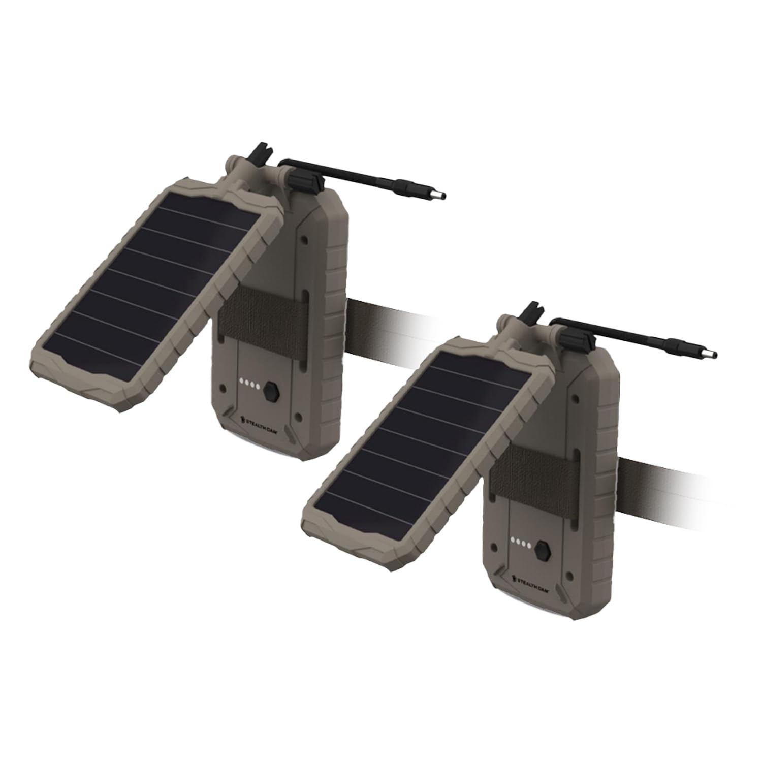 Solar Battery Pack 3000mAh with Adjustable T-Swivel Brackets – Durable ABS