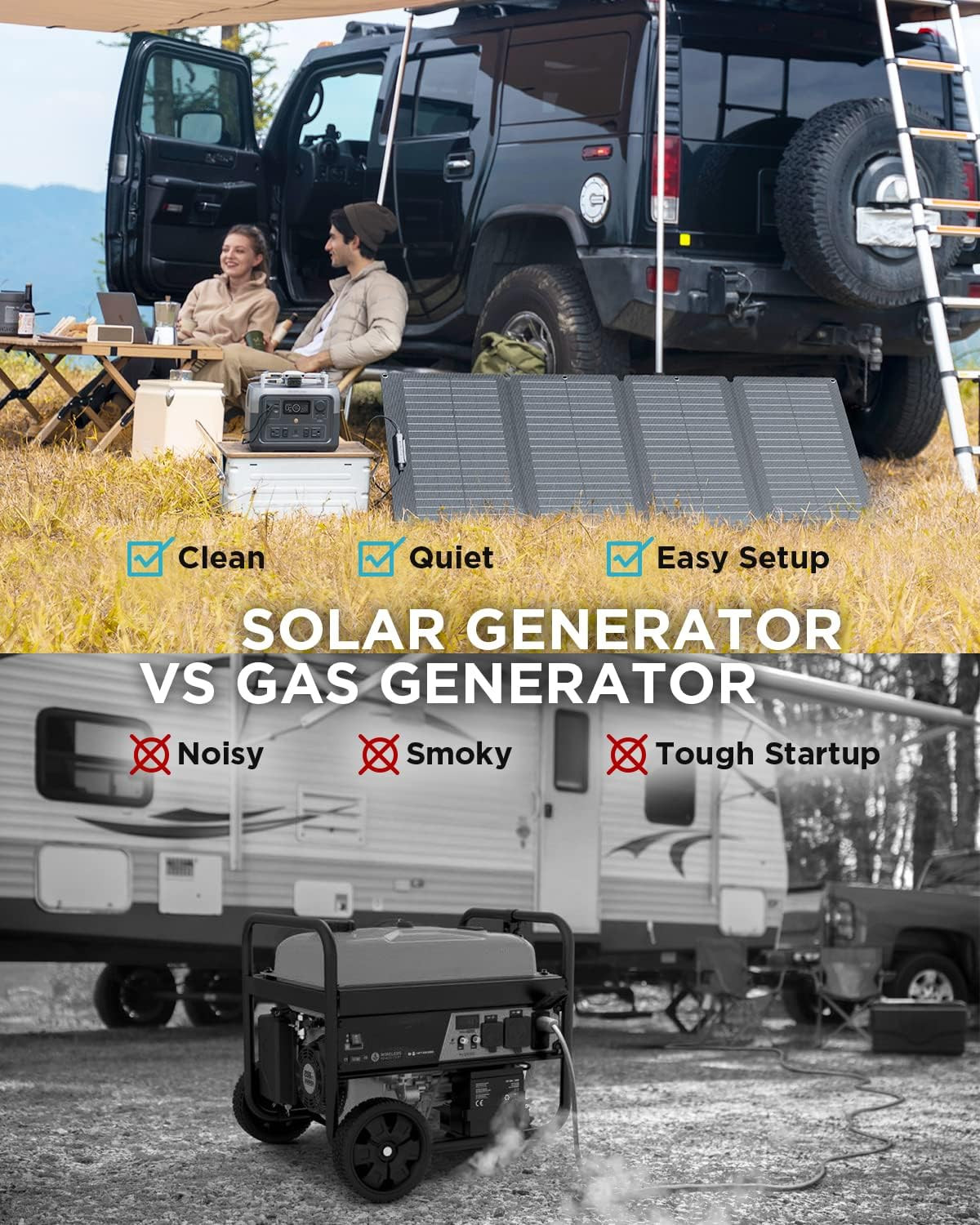 EF ECOFLOW River 2 Max 500 Solar Generator 499Wh Long-Life Lifepo4 Portable Powe