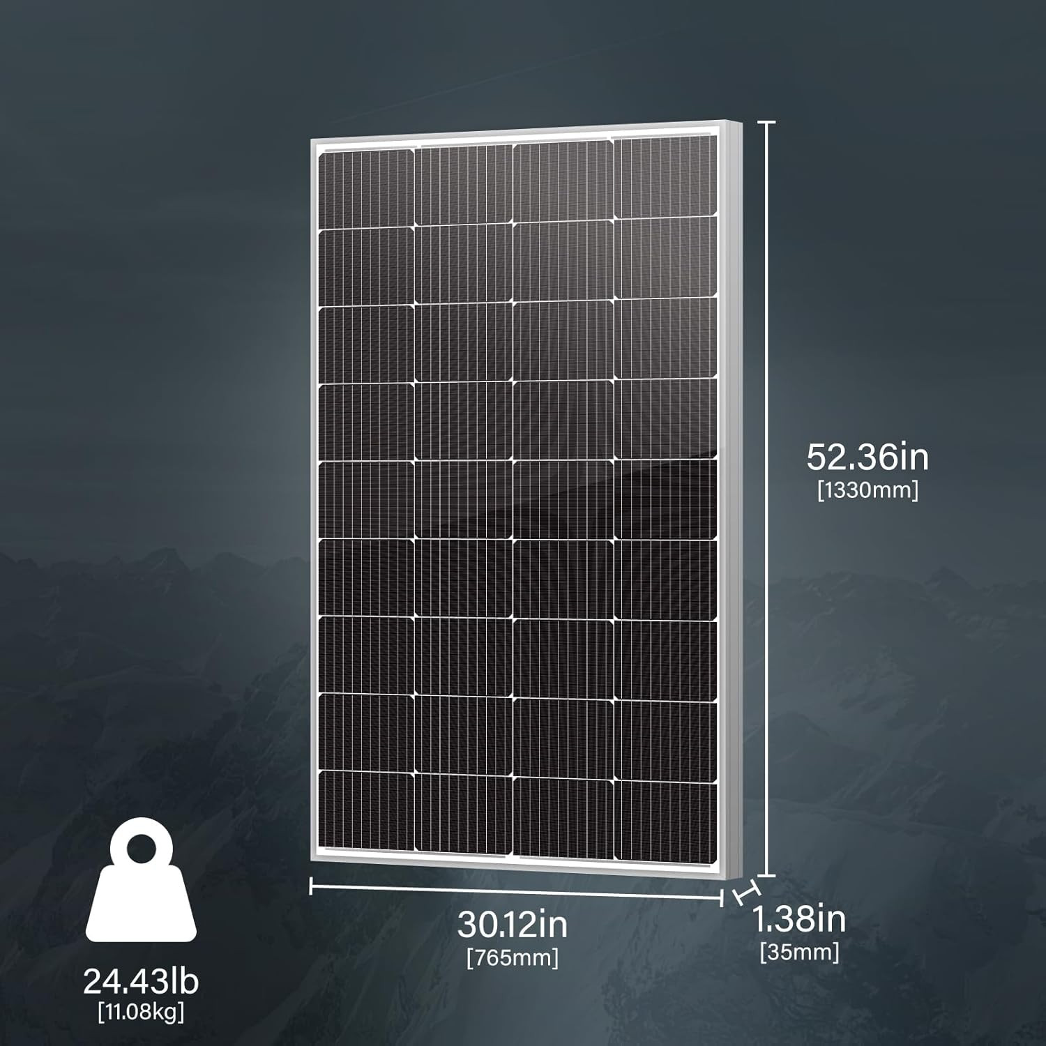 Newpowa 10BB Cell 200W Monocrystalline 200 Watt 12V Solar Panel High Efficiency