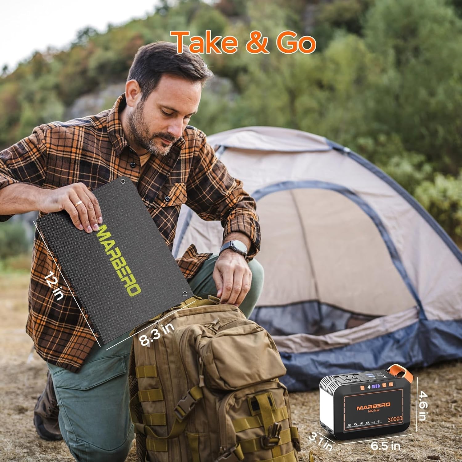 111Wh Solar Power Station with 30W Panel – Lightweight & Compact for Emergencies