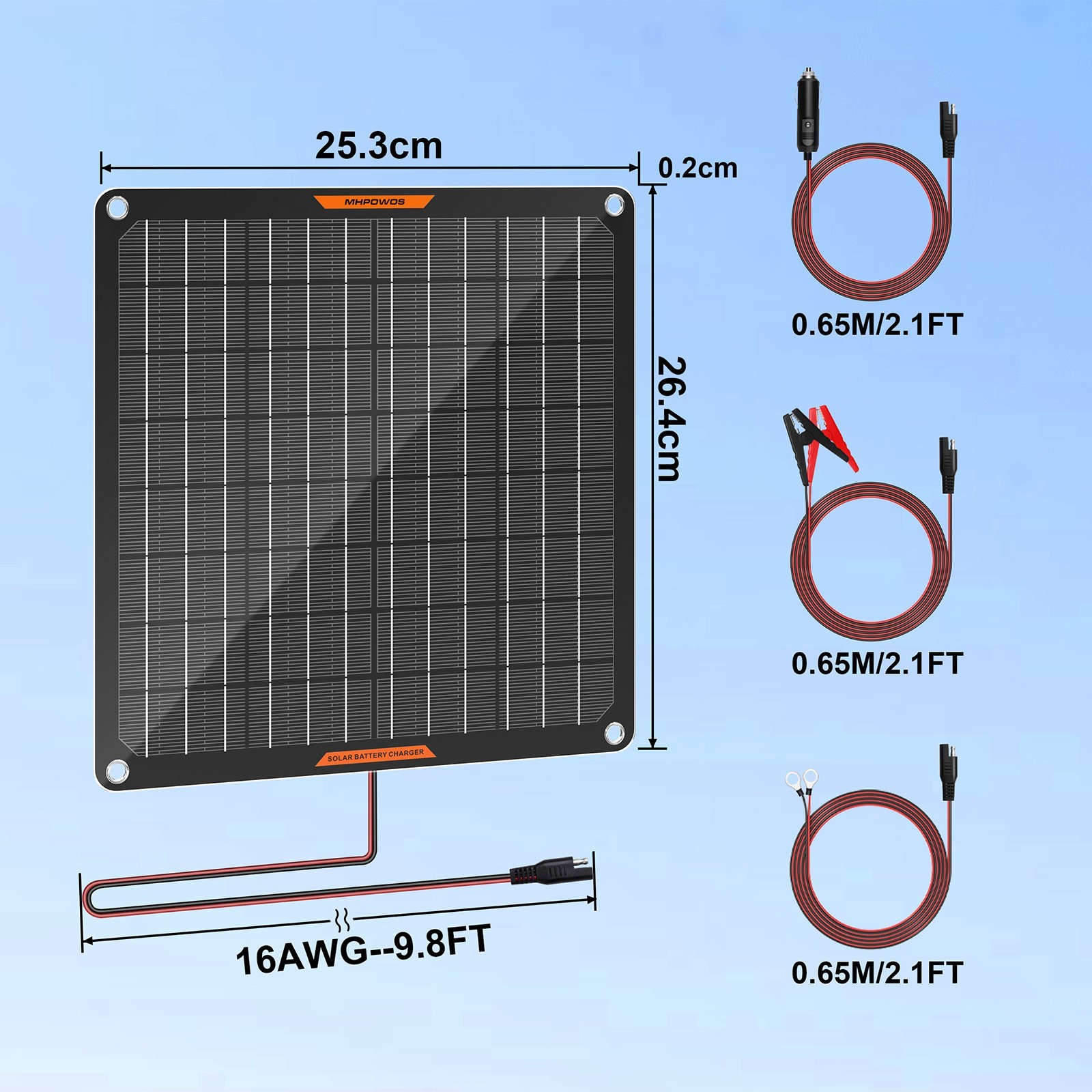 Battery Charger 12v Solar Battery Charger 10W 20W 30W Solar Panel Battery Charge