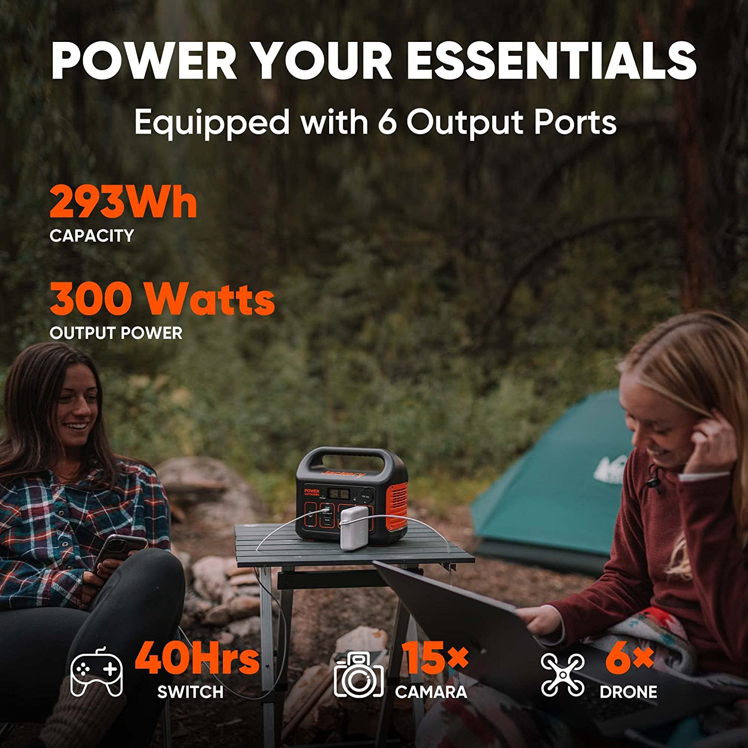 Portable Power Station Explorer 300, 293Wh Backup Lithium Battery, Solar Generat