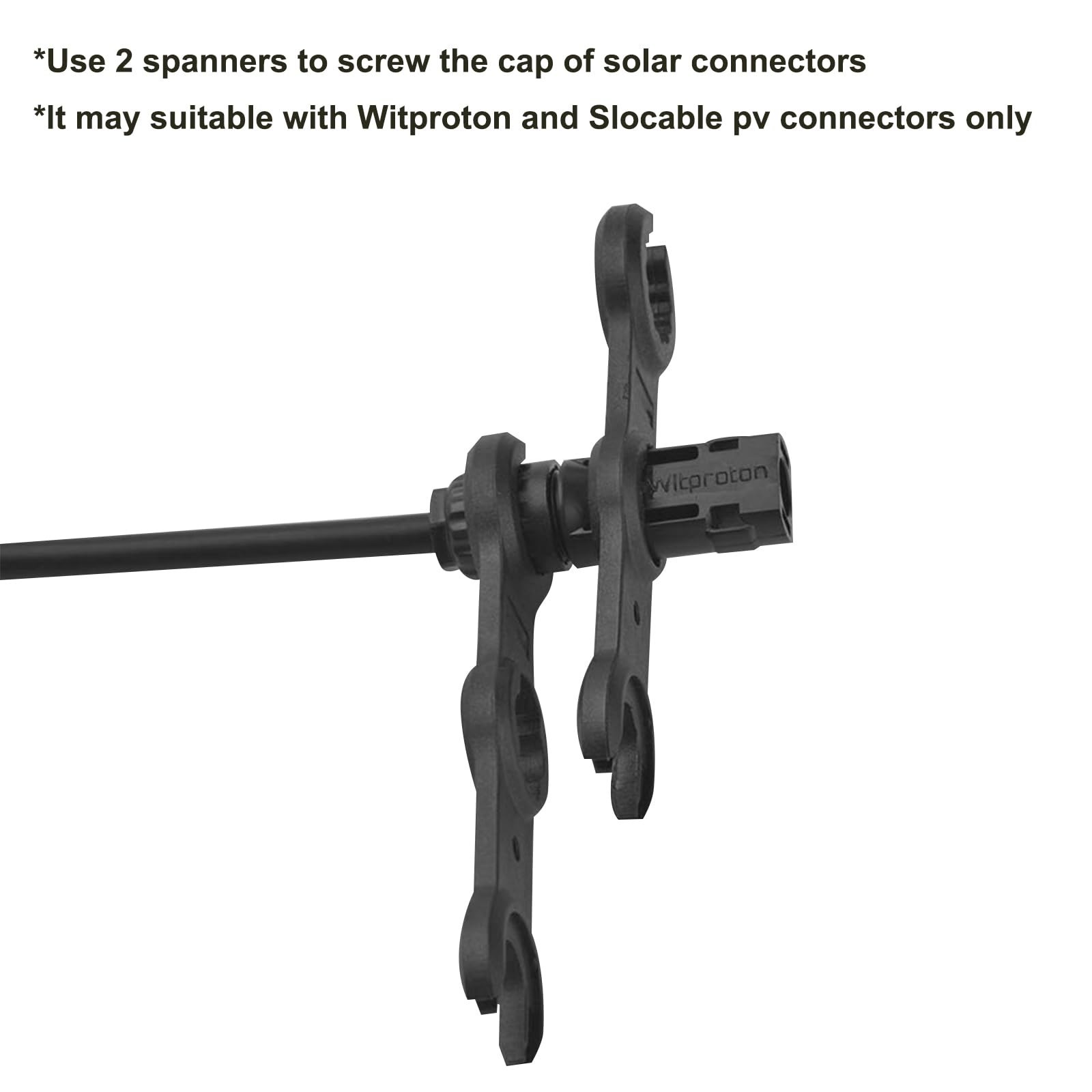 PPO PPE Hard Plastic Spanner for PV Solar Connector (2pcs spanners)