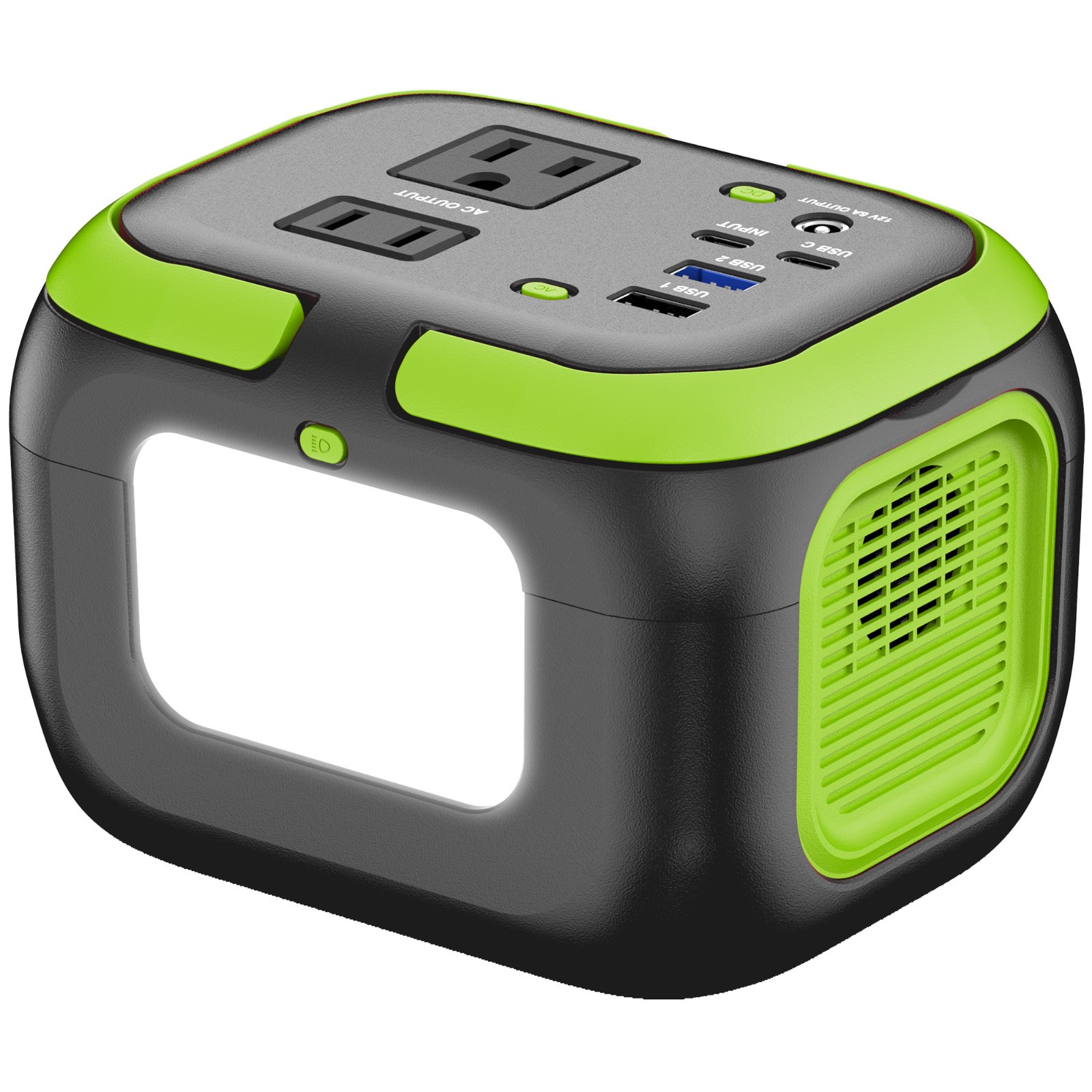 Portable Power Station 110V 120W AC/DC Solar Generator Storage Energy Power Bank