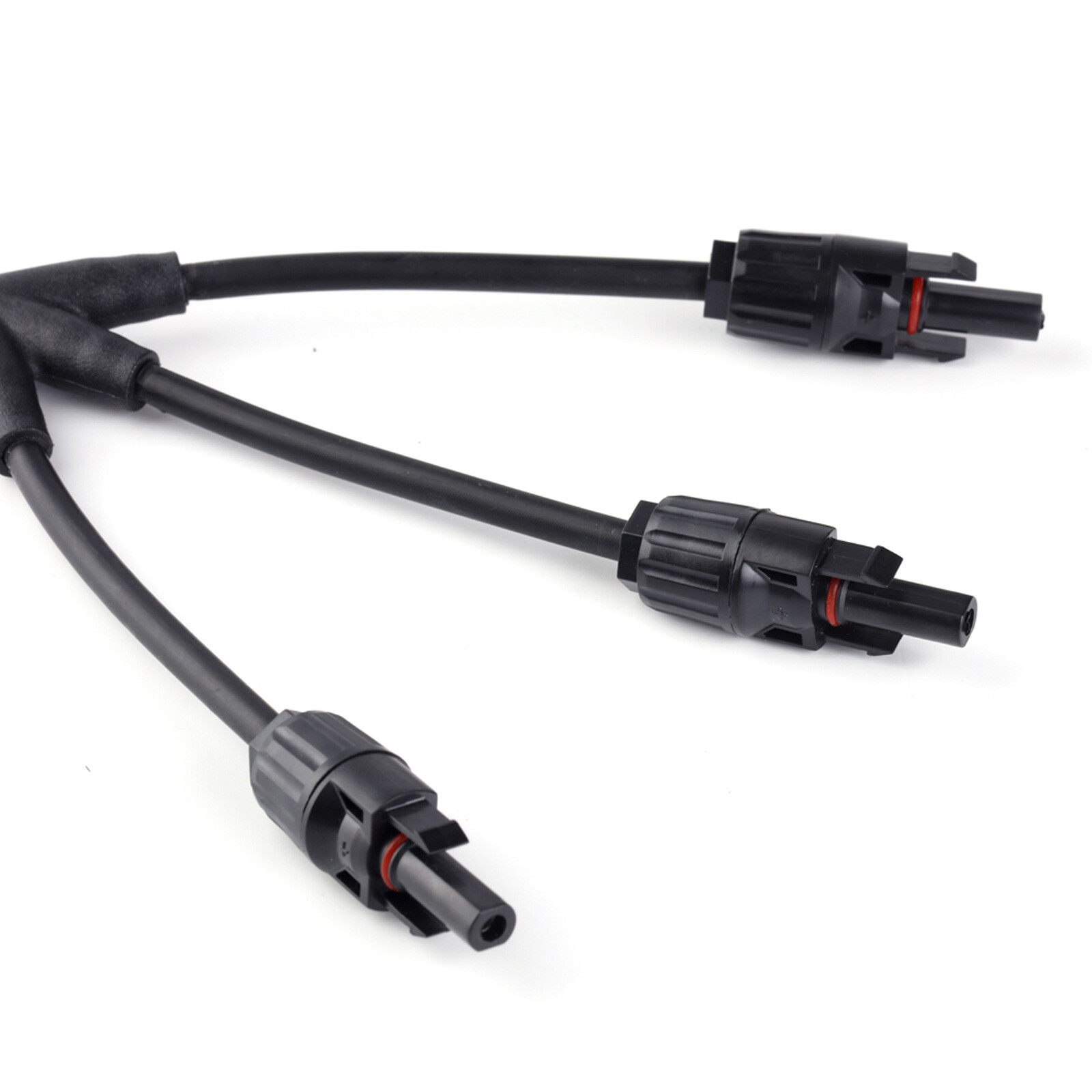 1 Pair 12AWG 1 to 3 Y Branch Solar Wiring Connector Solar Cable for Solar Panel