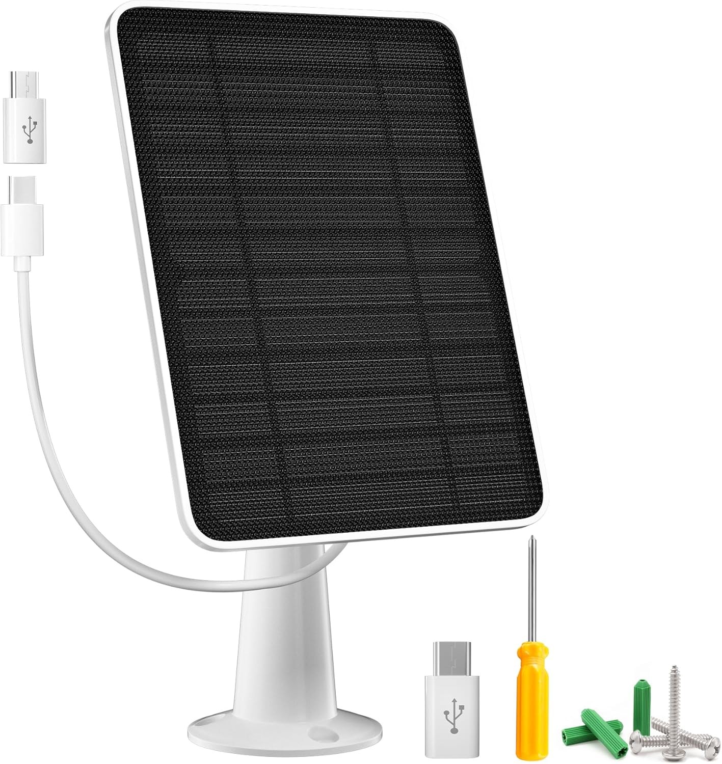Solar Panel Charger Compatible W/ Arlo Essential 2K Outdoor(2nd Gen)/Essential
