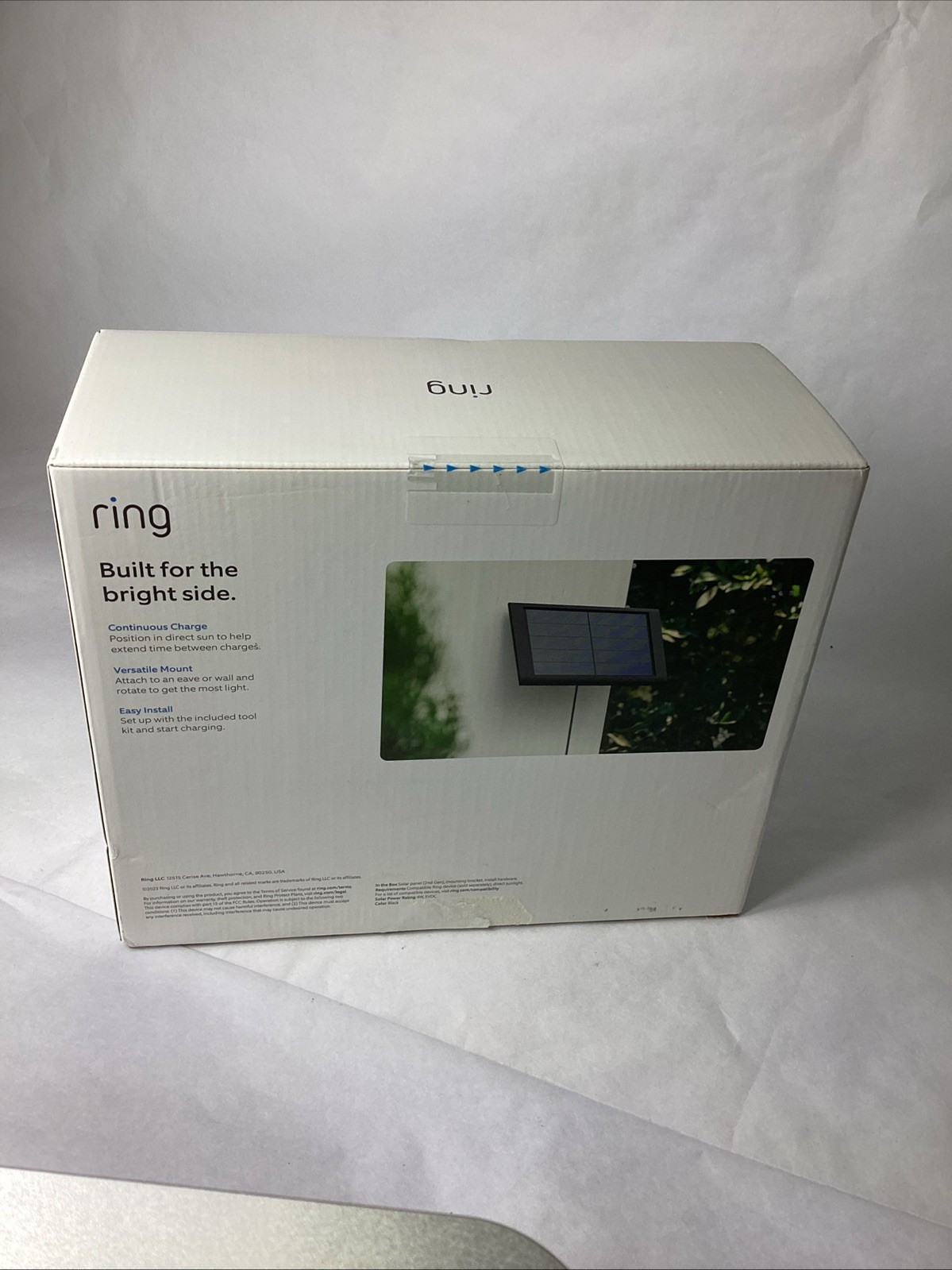 Ring 4W 2nd Generation Solar Panel for Select Ring Security Cameras – Black