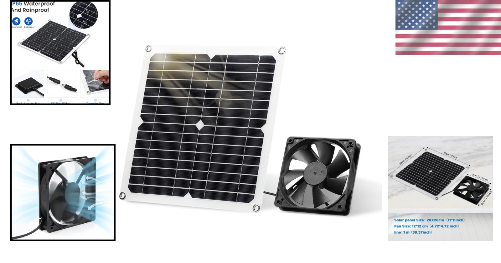 Energy-Efficient 12W Solar Panel Fan for Easy Installation & Fresh Air Flow