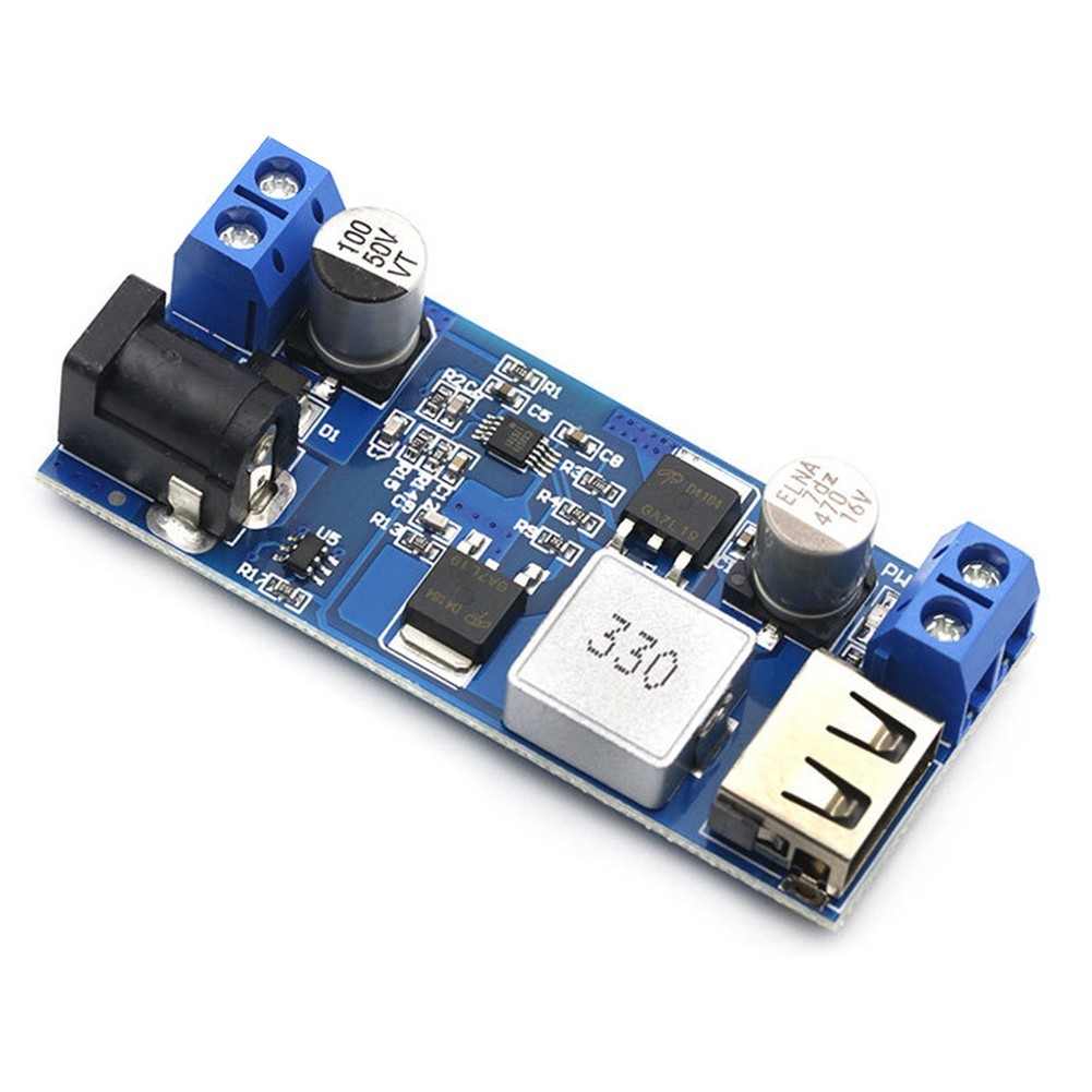 Compact and Reliable 24V 12V to 5V 5A Step Down Supply USB