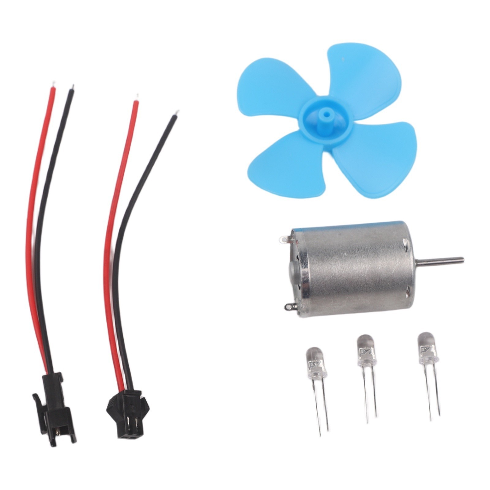 Wind Turbine Generator Kit Dc Motor with Four Leaf Paddle for Science Model