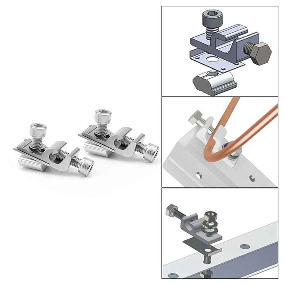 Solar Panel Solar Mounting System Ground Grounding Lug Standard Grounding Clip