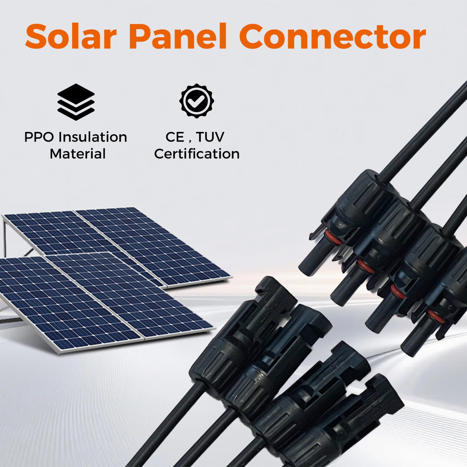Solar Panel Branch Connector Splitter Adapter Cable Wire Plug for Solar System
