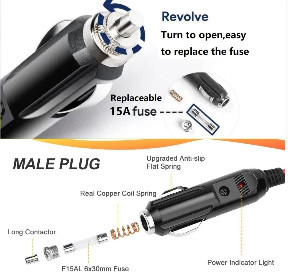 Xt60I Car Charger Cable for Anker SOLIX & Ecoflow Delta Power Stations