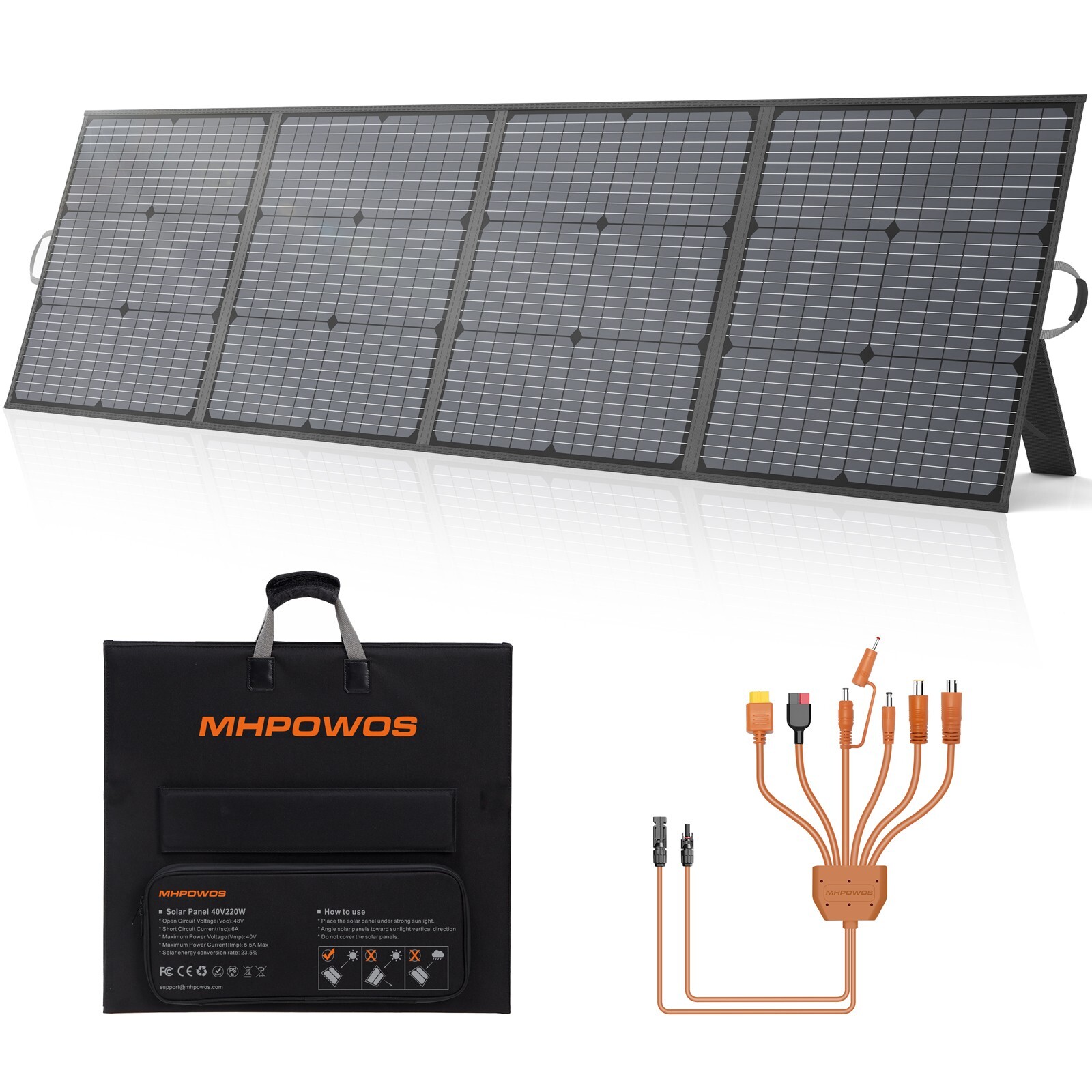 Foldable Solar Panel 400W 220W 110W XT60 for Ecoflow DELTA 2 Powerstation 1024Wh