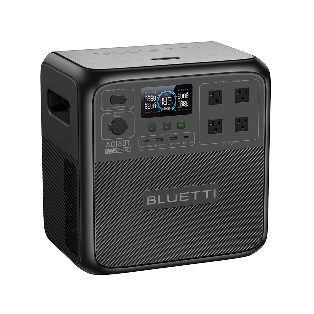 BLUETTI Pioneer MD(AC180T) 1433Wh Portable Power Station LFP Swappable Battery