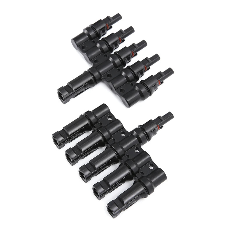 1 Pair Branch Connector 5-in-1 1000V 30A Parallel IP67 Waterproof MC4 For Solar