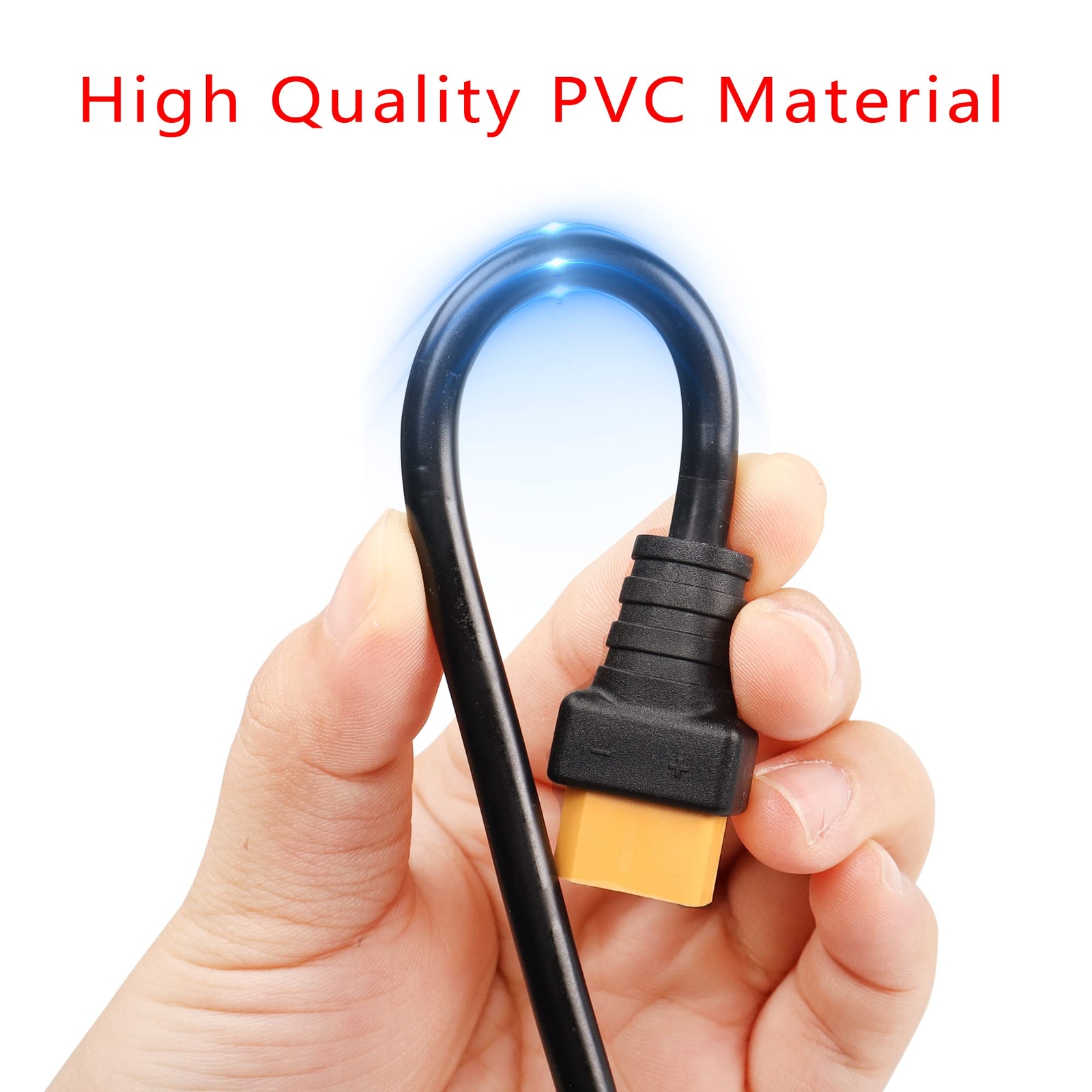 DC 8mm to XT60 Power Cable, 5Ft DC7909 7.9mm x 5.5mm Male to XT-60 Male Adapter