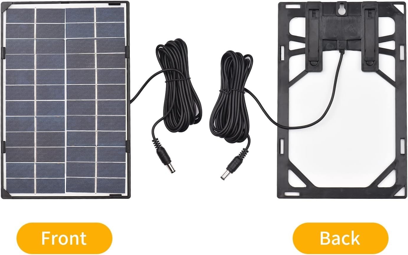 Mini Solar Panel, 6W 12V Solar Panel for Outdoor Security Camera Solar Cell w…