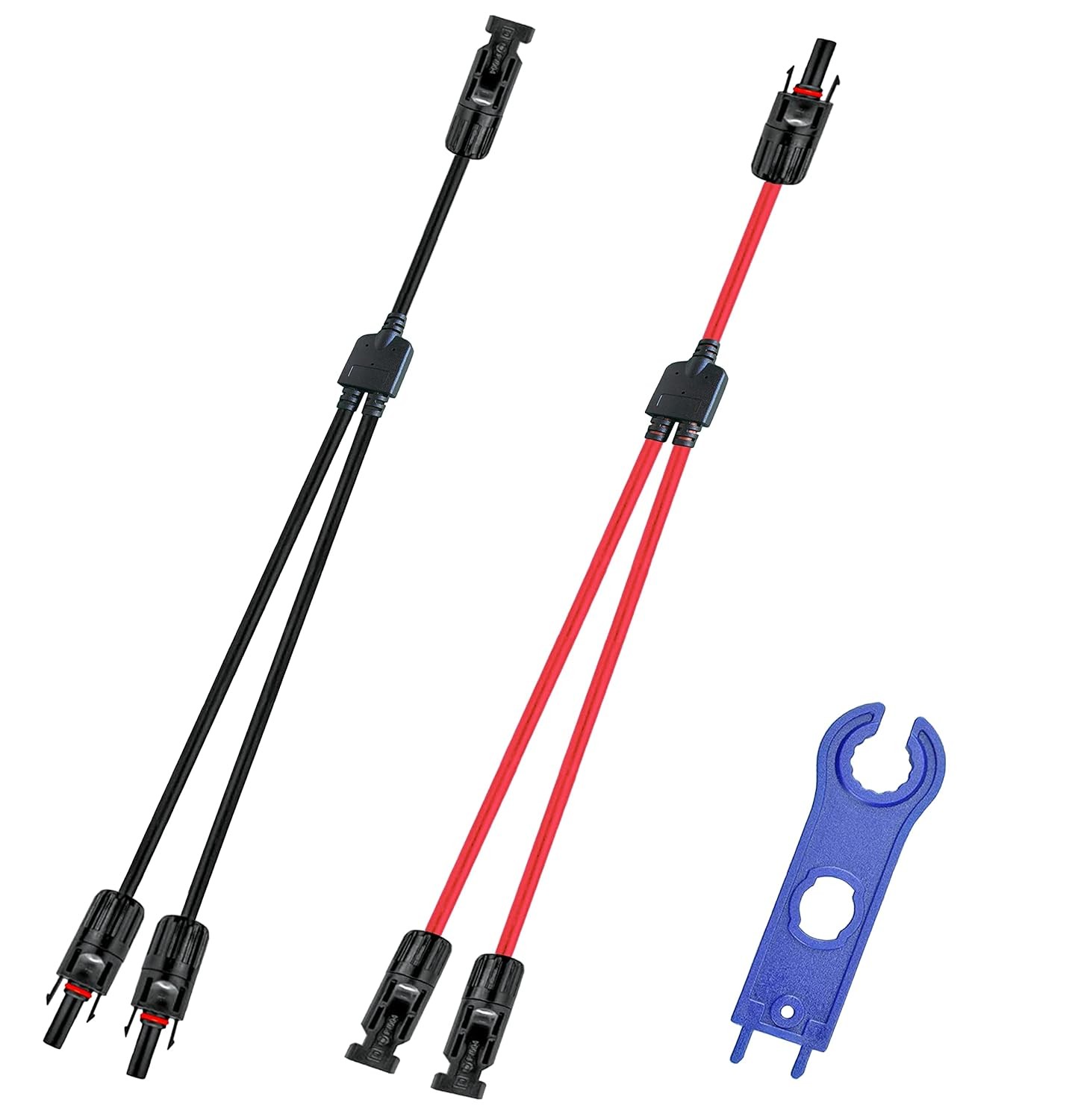 Solar Y Branch Parallel Cable Male Female 1 to 2 Connector Adapter Plug