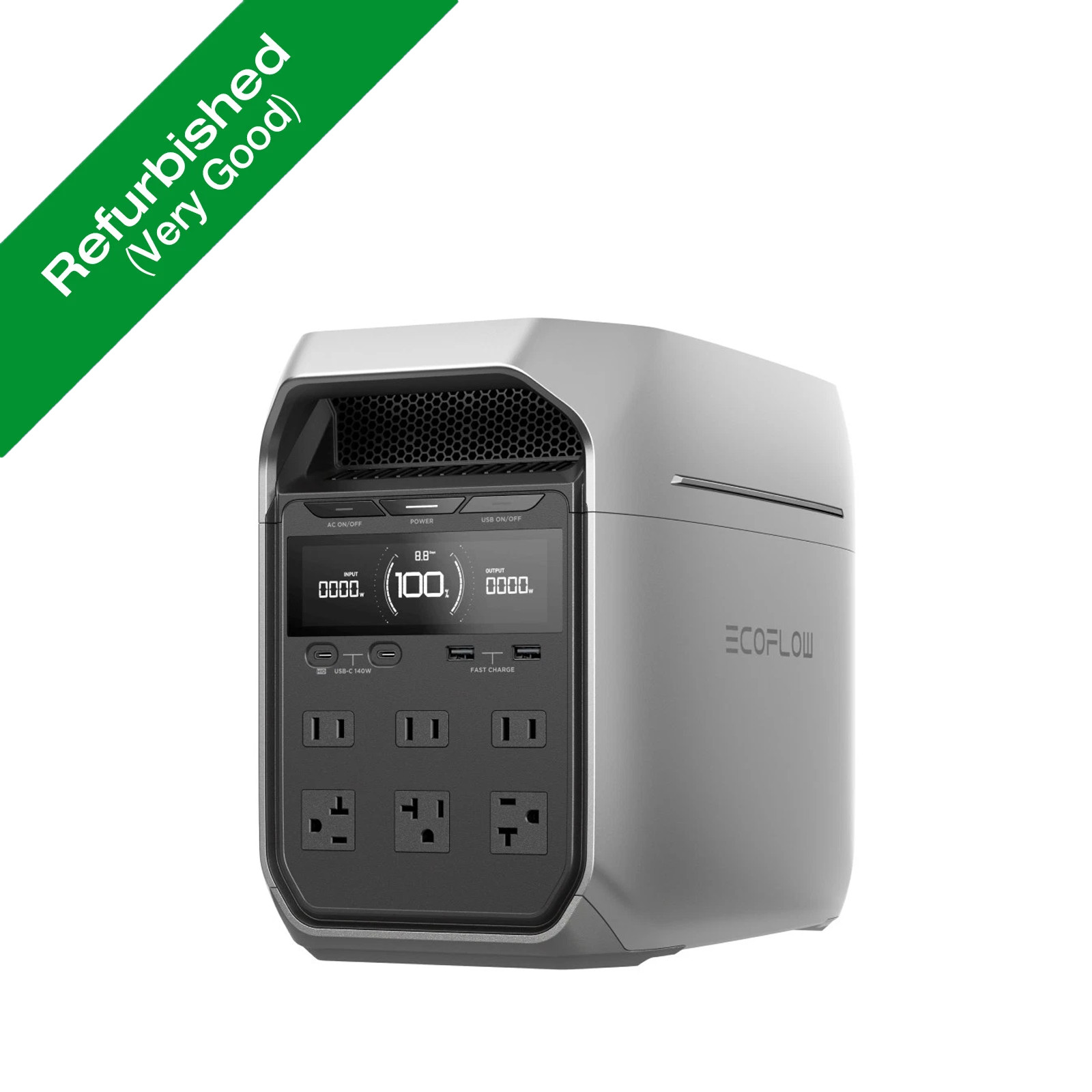 EcoFlow DELTA 3 Plus 1024Wh 1800W Portable Power Station for Camping Refurbished