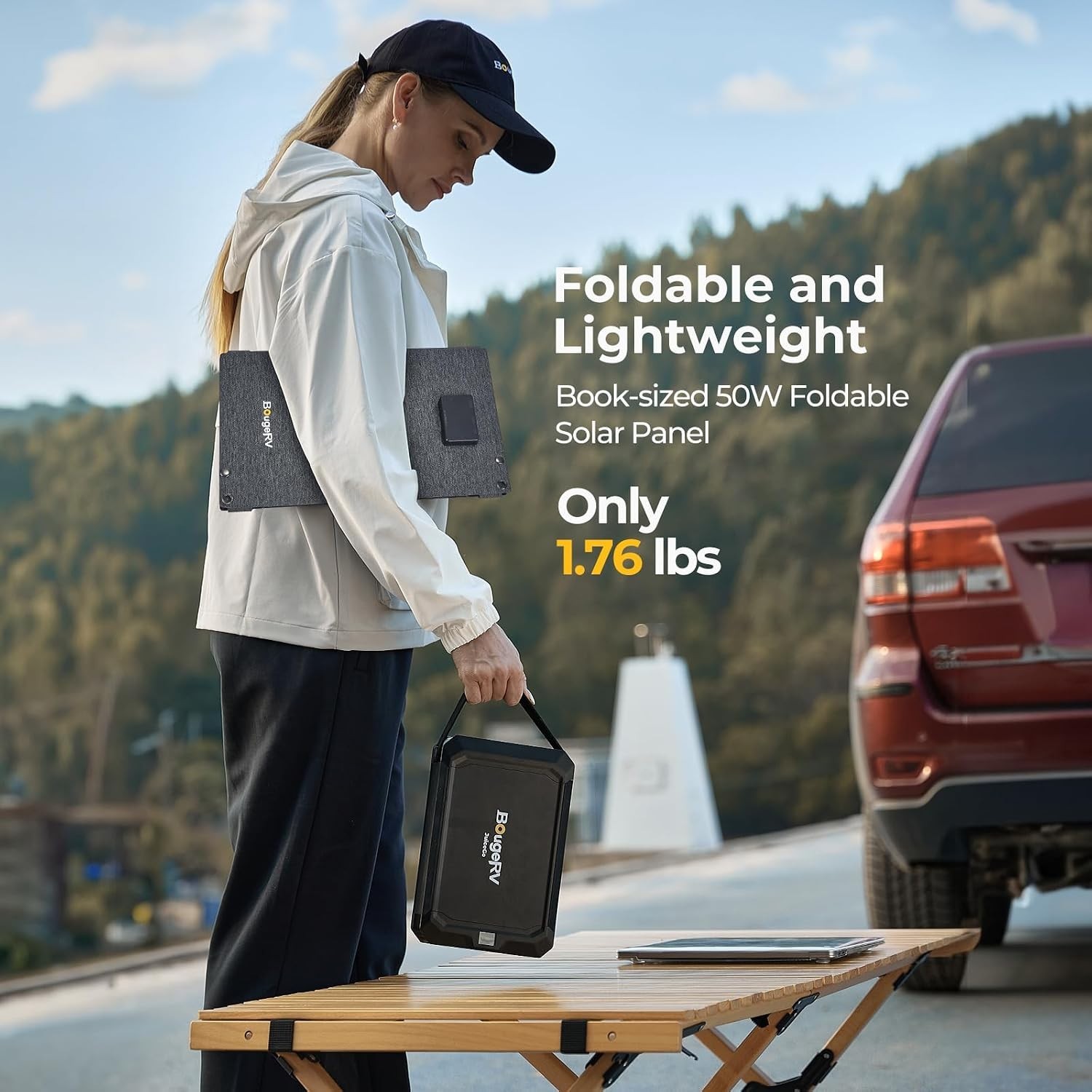 Durable 50W Fiberglass Solar Panel – Ultimate Power Solution for All Adventures