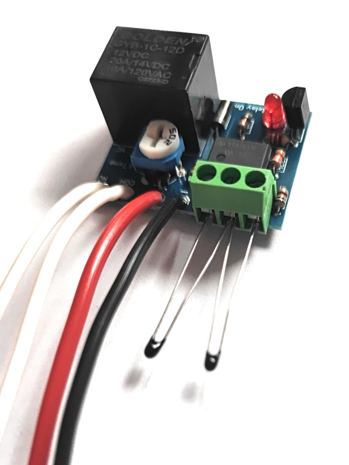 Mini home differential thermostat solar water heating pump controller 12V 10A
