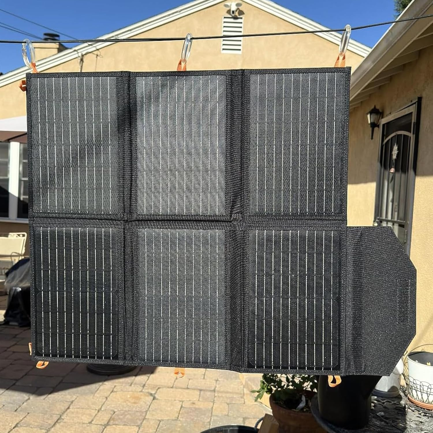 60W Portable Solar Panel for Power Station, 24% High Efficiency Foldable Solar C